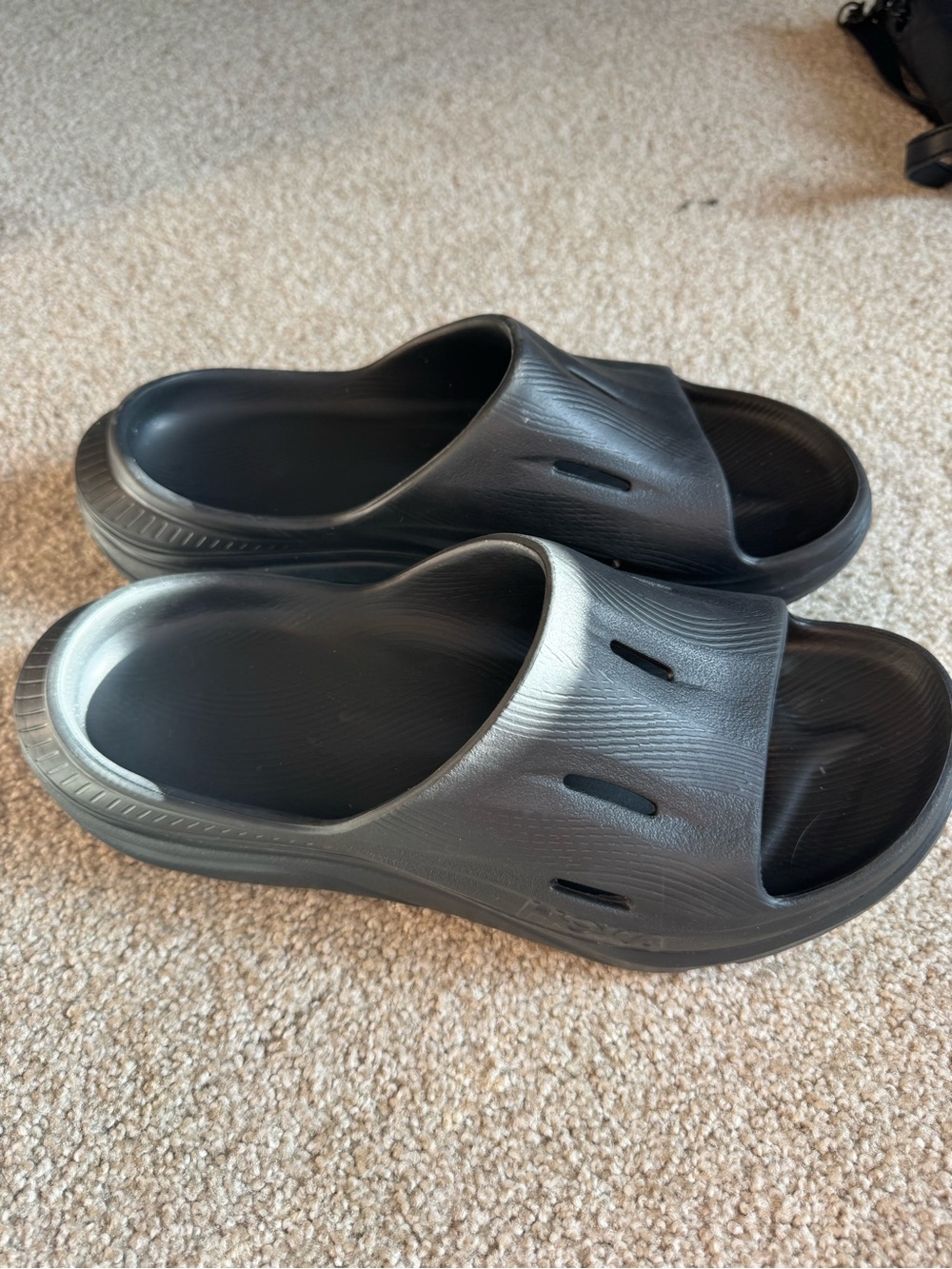 Hoka Black Women's Slide Sandals